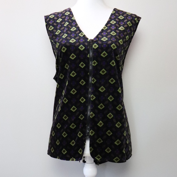 Susan Graver Sweaters - Graver Studio Soft V-Neck Zip Sleeveless Vest